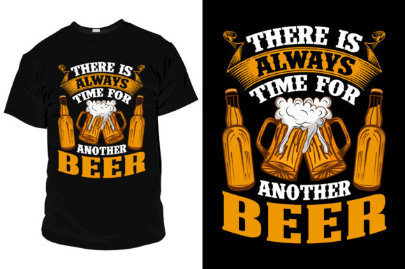 Beer T Shirt Template Vector for POD Review