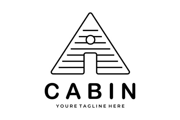 Cabin Logo Line Art Minimalist Logo Icon Review