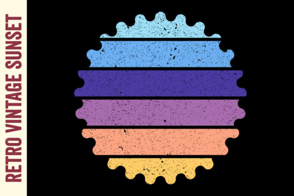 Retro Vintage Sunset Badge Illustration Review