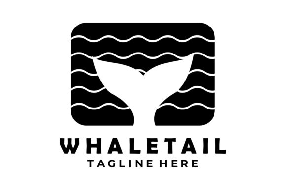Whale Tail Logo Vintage Vector Icon Review